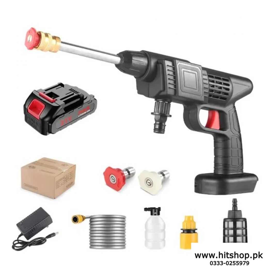 Rechargeable Wireless Car Wash Machine Cordless Car Care High-pressure Cleaning Water Spray Gun Car Washer